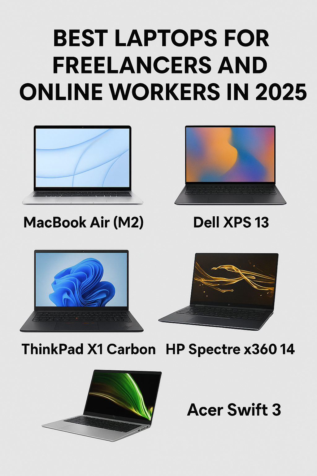 Best laptops for freelancers 2025