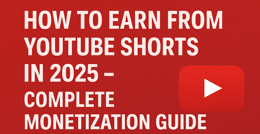 How to Earn from YouTube Shorts in 2025 – Complete Monetization Guide