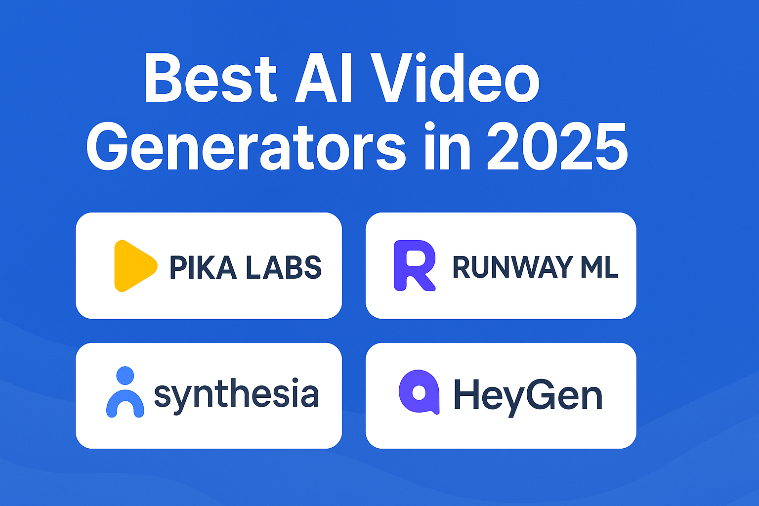 “Best AI Video Generators in 2025 – Top Tools for Creating Professional Videos”