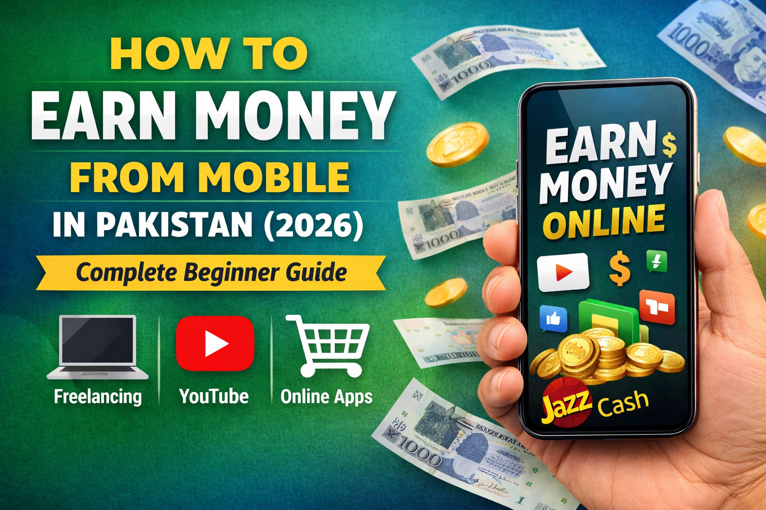 How to earn money from mobile in Pakistan 2026